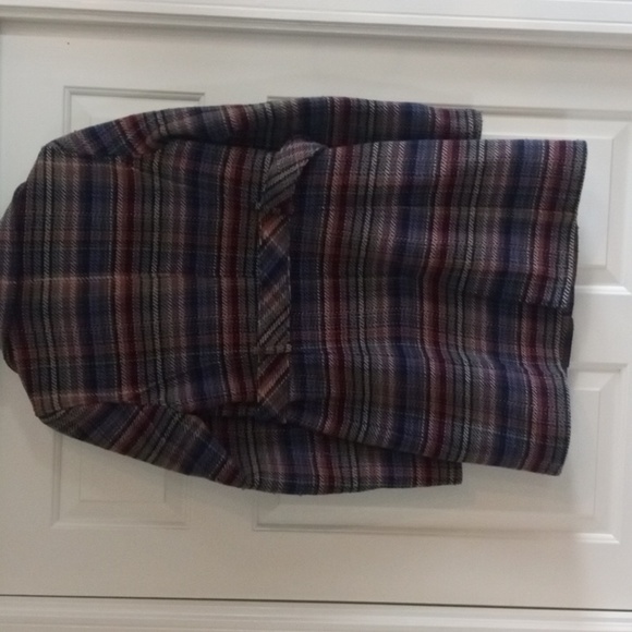 Smart Set Plaid Coat Size M - Picture 9 of 9